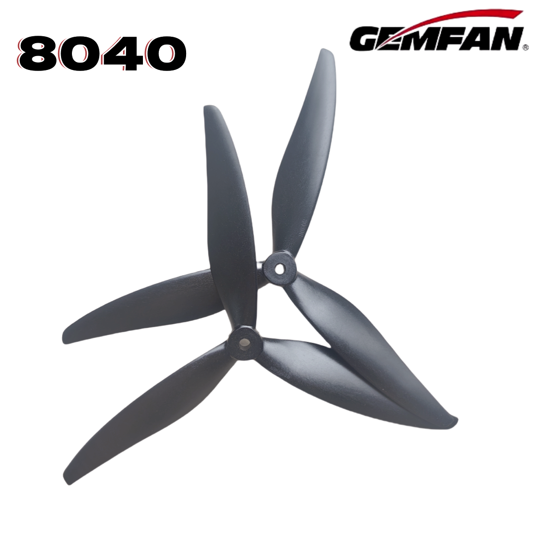Drone Tech Rc - Gemfan 8040 8X4X3 3-Blade 8-Inch Baling-Baling