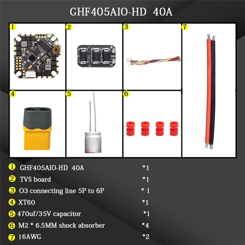 ABTI-GHF405AIO-HD 40A Pengontr - Drone Rc2 ulasan dan harga