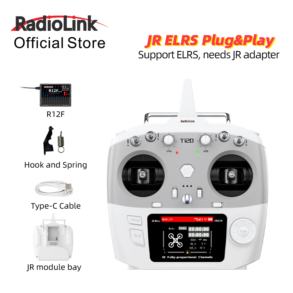 Modul RadioLink T12D JR 12CH 2 - Drone Tech Rc ulasan dan harga