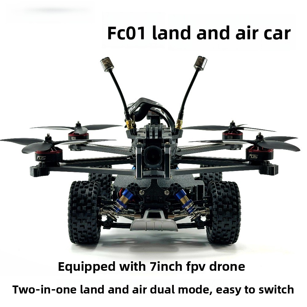 Mobil Drone FPV 7 Inci yang Da - Drone Rc Car Hybrid ulasan dan harga
